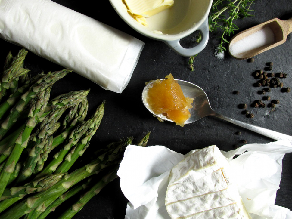 Galéria: Spárgás-sajtos papucs recept