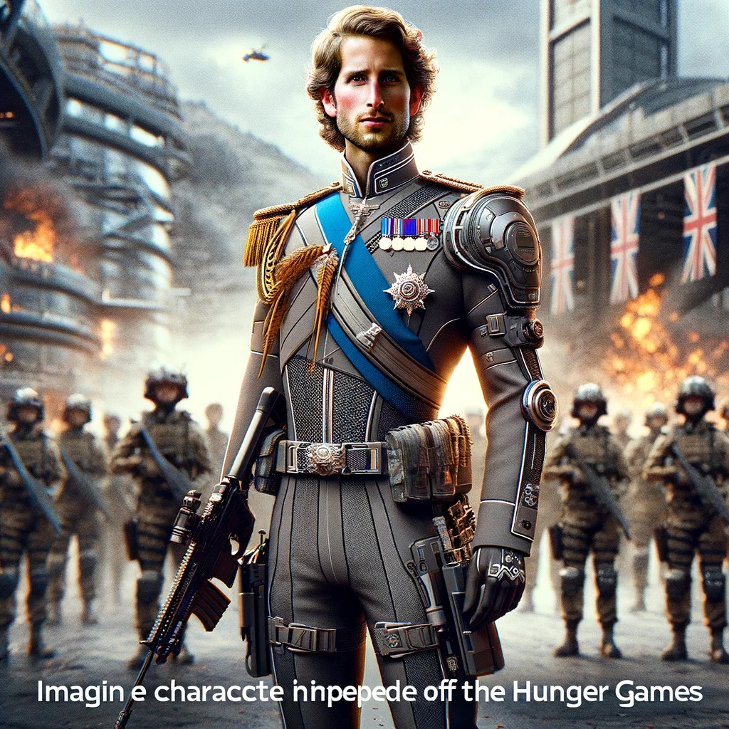 Galéria: A mesterséges intelligencia szerint így néznének ki a királyi család tagjai, ha Az éhezők viadala főszereplői lennének