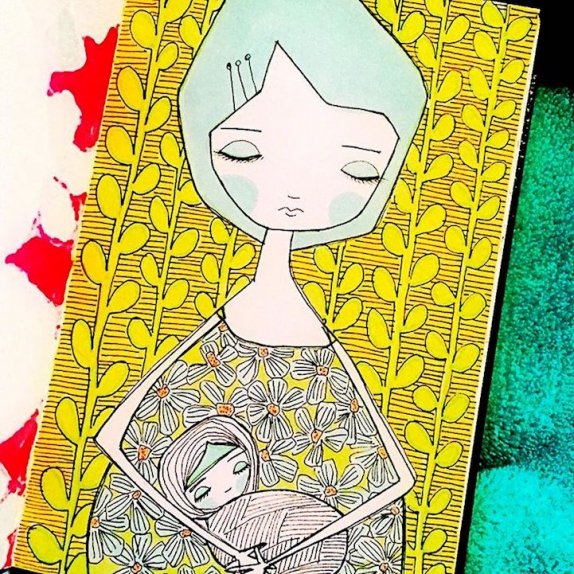 Galéria: Varázslatos grafikák az anyaság örömeiről és gyötrelmeiről (via Sora Ceballos-Lopez)