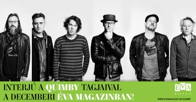 Borítókép: Őszinte, hétoldalas interjú a Quimby tagjaival a decemberi Éva magazinban