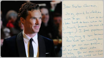 Borítókép: Benedict Cumberbatch levele a Mikulásnak