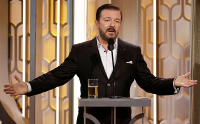 Borítókép: Ricky Gervais a 2016-os Golden Globe-on viccesebb volt, mint valaha