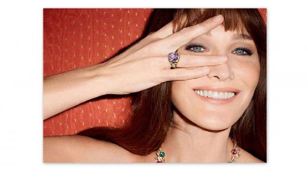 Borítókép: Carla Bruni a Bulgari arca