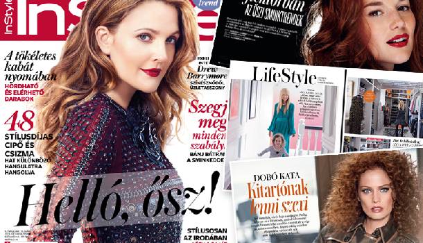 Borítókép: Itt az októberi InStyle Drew Barrymore-ral a címlapon