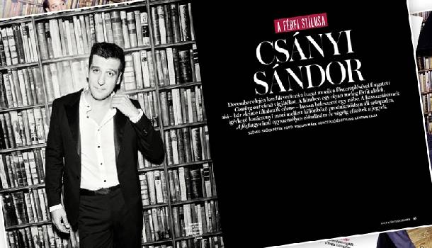 Borítókép: Csányi Sándor a decemberi InStyle-ban