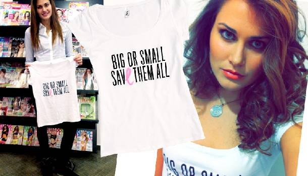 Borítókép: Jakabos Zsuzsanna is InStyle-pólóval kampányol a mellrák ellen