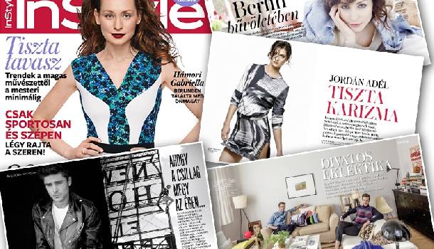 Borítókép: Hámori Gabriella a márciusi InStyle címlapján