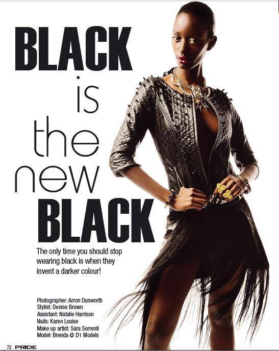 Black is the new black - hirdeti büszkén a Pride magazin és Napsugar von Bittera bőrdzsekivel illusztrálja állítását