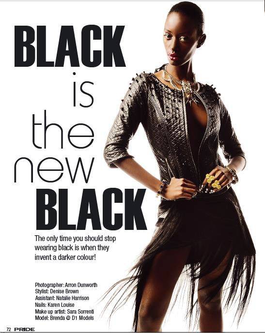  Black is the new black - hirdeti büszkén a Pride magazin és Napsugar von Bittera bőrdzsekivel illusztrálja állítását