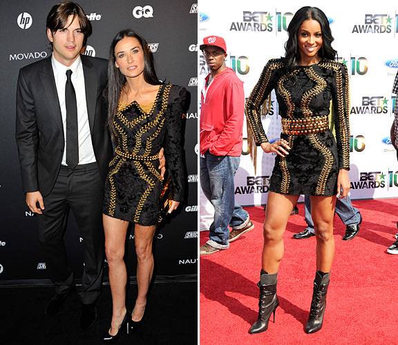  Demi Moore és Ciara is Balmain ruhában