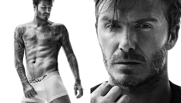 Borítókép: David Beckham ismét meztelen felsőtesttel kampányol