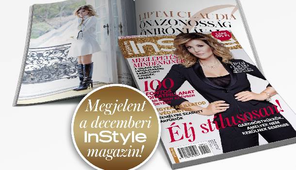 Borítókép: Megjelent a decemberi InStyle, a címlapon Liptai Claudia