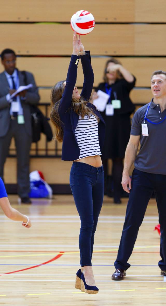 The Duchess Of Cambridge Attends A Sportaid Athlete Workshop