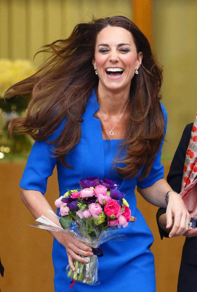 The Duchess Of Cambridge Attends The ICAP Art Room Opening At Northolt High School