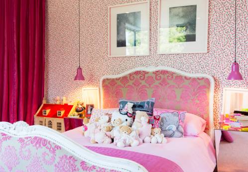 Pink girl's bedroom