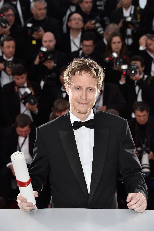 attends a photocall as winner of the Palm D'Or during the 68th annual Cannes Film Festival on May 24, 2015 in Cannes, France.