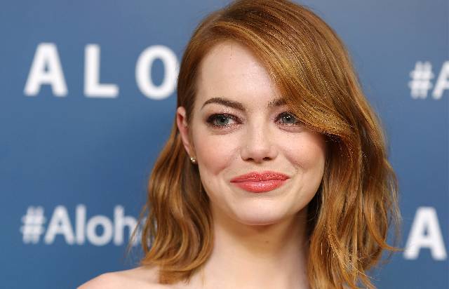 LONDON, ENGLAND - MAY 16: Emma Stone attends a VIP screening of 'Aloha' at Soho Hotel on May 16, 2015 in London, England. (Photo by Tim Whitby/WireImage)