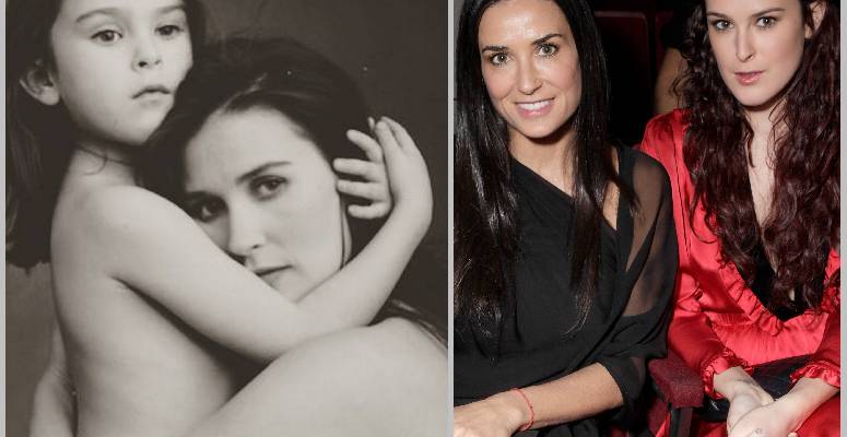 Megdöbbentő hasonlóság: Demi Moore és Rumer Willis - FOTÓK