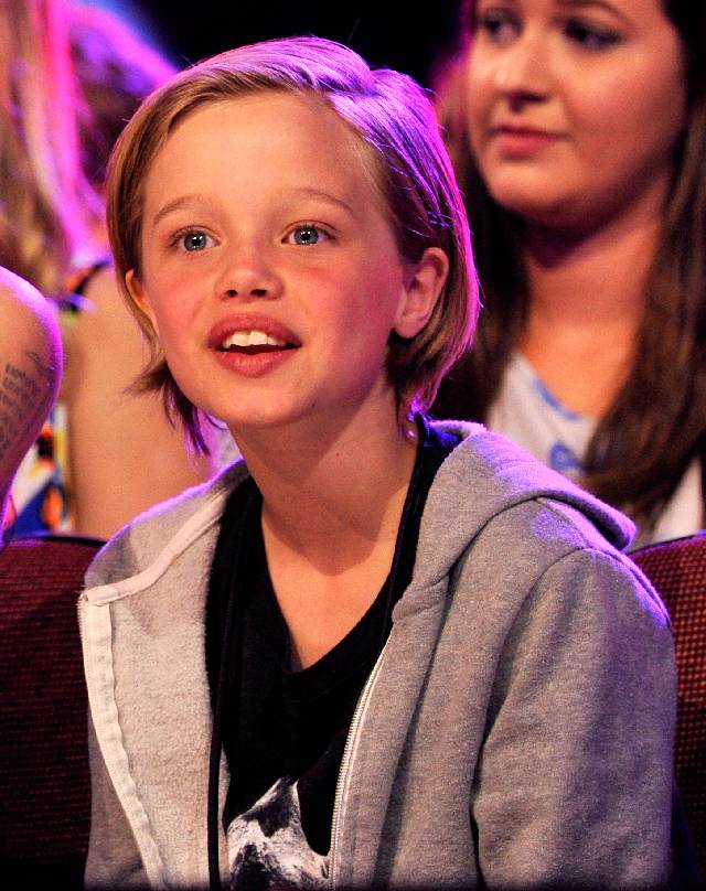 INGLEWOOD, CA - MARCH 28: Shiloh Nouvel Jolie-Pitt in the audience during Nickelodeon's 28th Annual Kids' Choice Awards held at The Forum on March 28, 2015 in Inglewood, California. (Photo by Lester Cohen/KCA2015/WireImage)