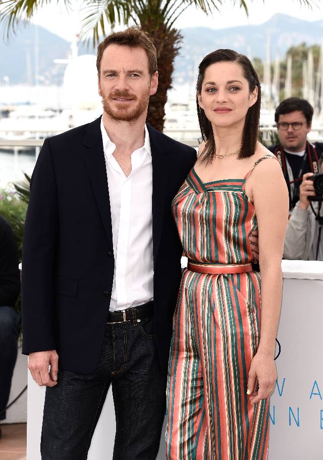 CANNES, FRANCE - MAY 23: Michael Fassbender and Marion Cotillard attend the 