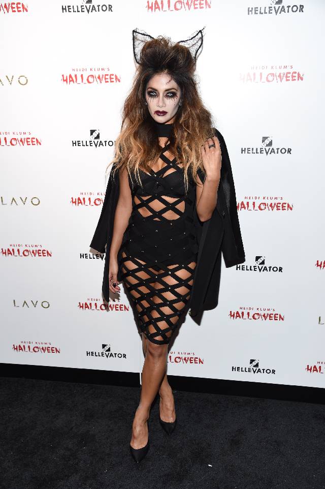 NEW YORK, NY - OCTOBER 31: Nicole Scherzinger attends Heidi Klum's 16th Annual Halloween Party sponsored by GSN's Hellevator And SVEDKA Vodka At LAVO New York on October 31, 2015 in New York City. (Photo by Nicholas Hunt/Getty Images for Heidi Klum)