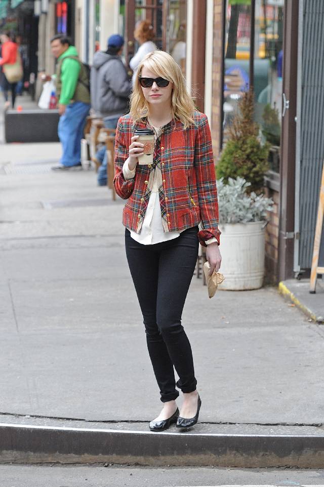 NEW YORK CITY, NY - MAY 03: Emma Stone sighting in Soho on May 03, 2012 in New York City, New York. (Photo by Josiah Kamau/BuzzFoto/FilmMagic)