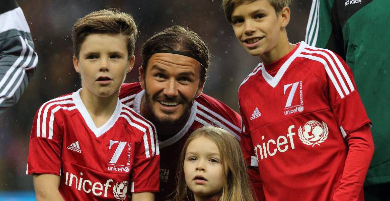 David Beckham újra a pályán! Így szurkoltak neki a gyerekei - FOTÓK