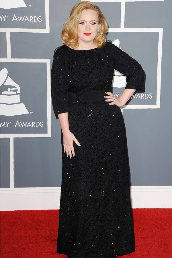 Adele at The Grammy Awards, February 2012 Read more at http-::www.instyle.co.uk:celebrity:pictures:adele-weight-loss-and-transformation#DKI78zVg4CkwHfg9.99