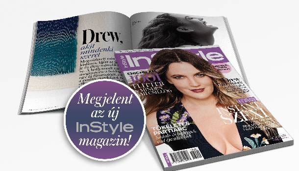 Borítókép: Megjelent az új InStyle, a címlapon Drew Barrymore