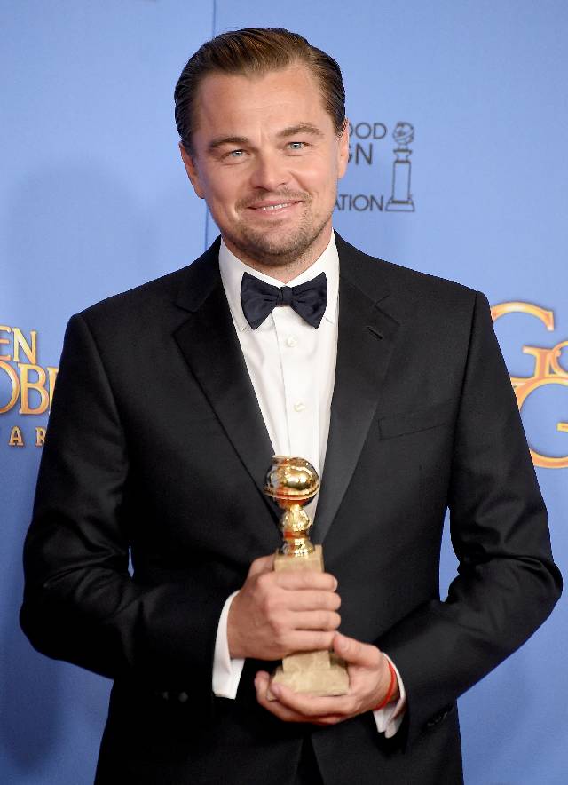 BEVERLY HILLS, CA - JANUARY 10: Actor Leonardo DiCaprio, winner of the award for Best Performance by an Actor in a Motion Picture - Drama for 