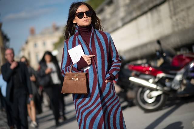 PARIS, FRANCE - SEPTEMBER 25: Miroslava Duma in the street of Paris during the Paris fashion week on September 25, 2014 in Paris, France. (Photo by Timur Emek/Getty Images)