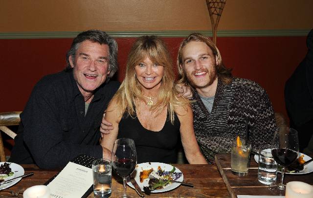 PARK CITY, UT - JANUARY 18: Kirt Russell, Goldie Hawn and Wyatt Russell attend the 