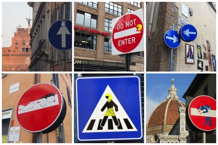 Borítókép: Közlekedési táblák kicsit máshogy – mit szólnátok ilyenekhez Budapesten?