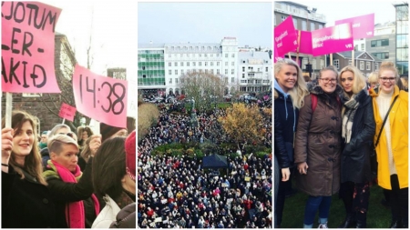 Borítókép:  Izlandon nők ezrei álltak fel a munkahelyükről 14 óra 38 perckor. Hogy miért? Ezért: 