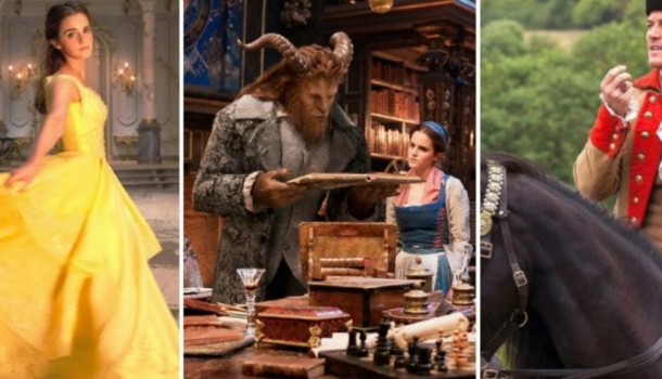 Borítókép: Emma Watson és egy csúfra maszkírozott szívtipró színész A szépség és a szörnyetegben – az első fotók