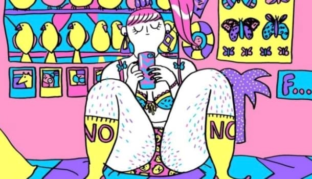 Borítókép: Sajnos túlságosan ismerős! Vibráló, önironikus rajzok azokról a közkeletű tényezőkről, amelyek miatt a nők szorongani szoktak