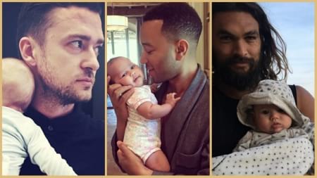 Borítókép: Pacává olvadsz, ha megnézed ezt a 18 fotót, amin szexi férfi színészek pózolnak kisbabával a kezükben