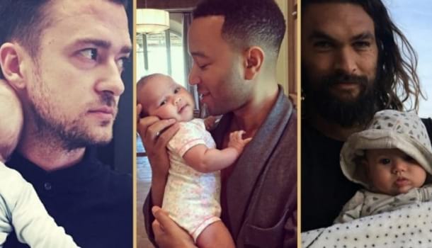 Borítókép: Pacává olvadsz, ha megnézed ezt a 18 fotót, amin szexi férfi színészek pózolnak kisbabával a kezükben