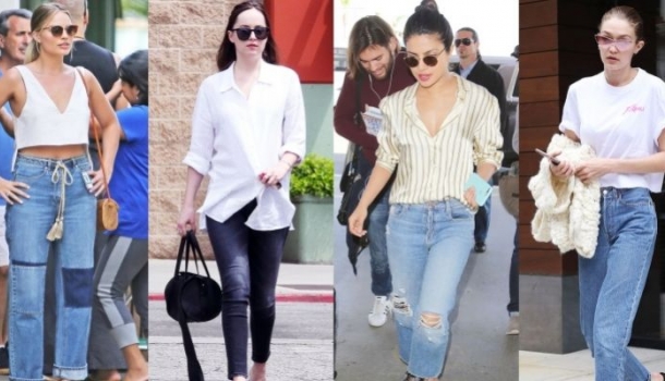 Borítókép: A nyár kedvence! Ezzel a cipővel hordják most a sztárok a farmernadrágot