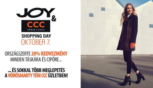 Borítókép: Október 7-én ismét Joy és CCC shopping day!