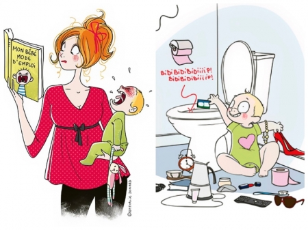 Borítókép: Egy anyuka őszintén lerajzolta, milyen igazából anyának lenni