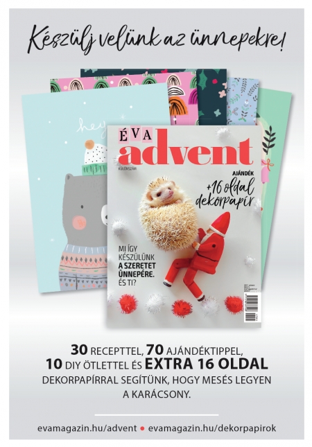 Borítókép: Megjelent az Advent különszámunk 16 gyönyörű dekorpapírral!