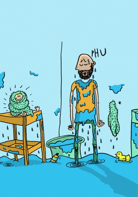 Borítókép: Egy GYES-en lévő apa mindennapjai képregényként kelnek életre