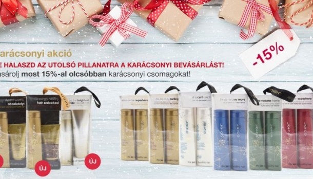 Borítókép: Ne halaszd az utolsó pillanatra a karácsonyi bevásárlást! Válassz a JOICO hajraszabott ajándékcsomagjai közül!