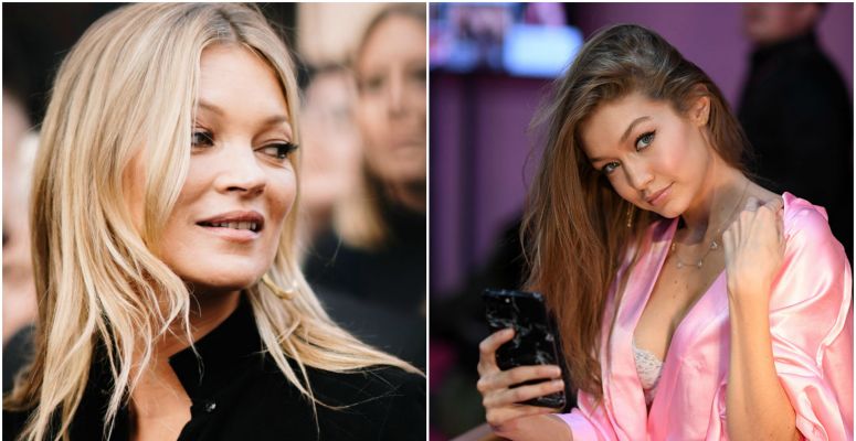 Gigi Hadid és Kate Moss ugyanarról a fotózásról posztolt az Instára, de hatalmas a különbség