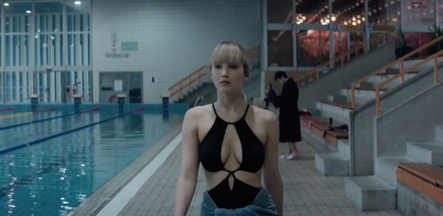 Jennifer Lawrence a Vörös Veréb egyik jelenetében