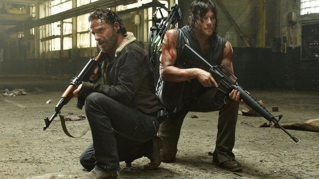 the walking dead, zombi sorozat, rick grimes, daryl, norman reedus, andrew lincoln
