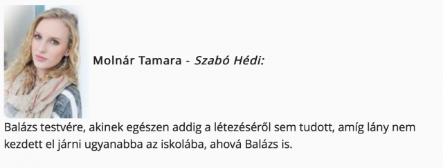 Szabó Hédi,Hédinke