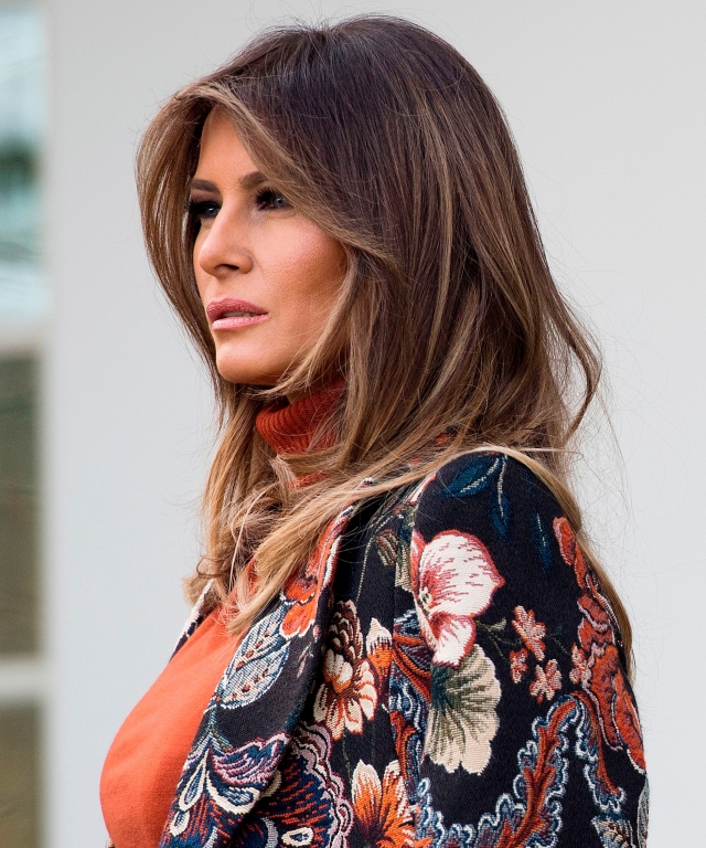 Melania Trump,Melania Trump 2018,Melania Trump szája