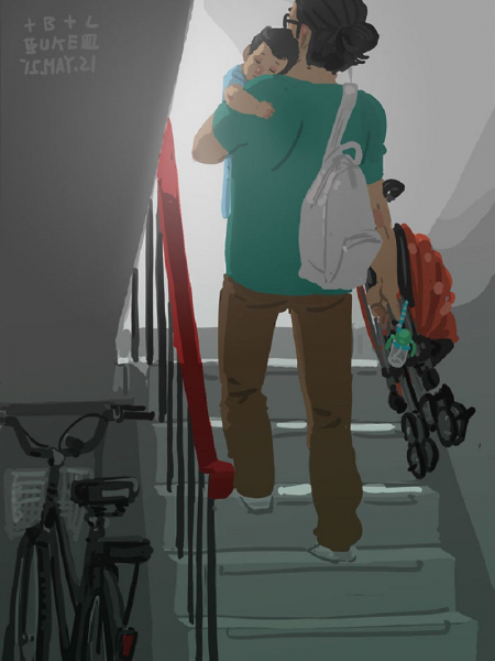 Borítókép: Egyedülálló apukának lenni sem fenékig tejfel, derül ki ezekből a cuki illusztrációkból